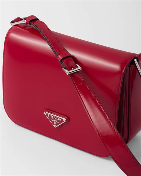 prada brushed leather mini-bag with shoulder strap|prada outlet shoulder.